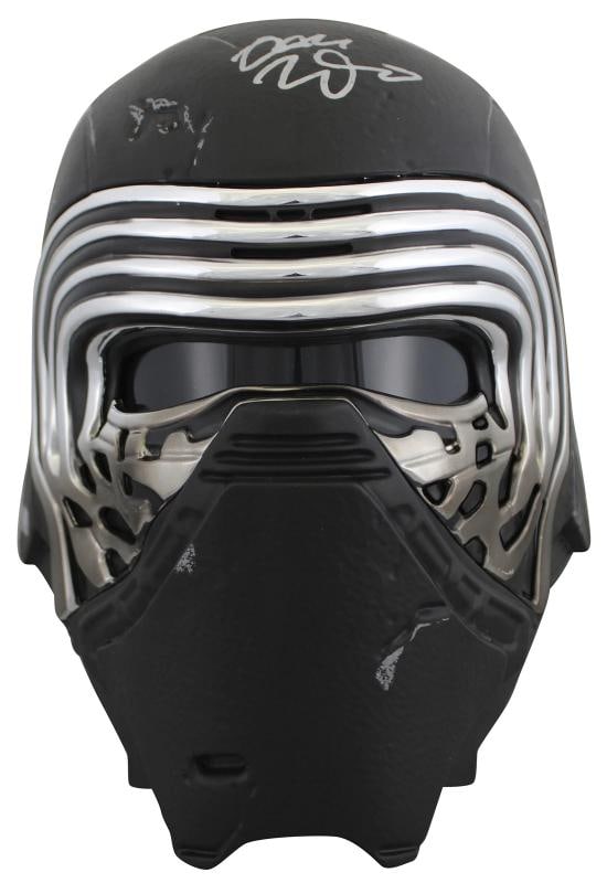 Star Wars (13) Driver, Herring, Towersey, Rose Signed Kylo Ren FS Helmet BAS - 4