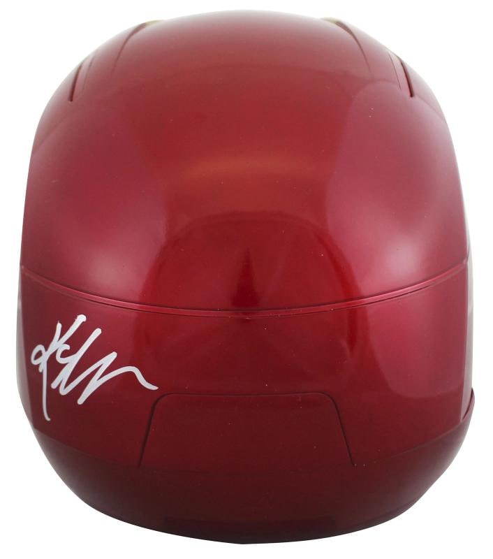 The Avengers (5) Lee, Jackson, Rudd +2 Signed Iron Man F/S Helmet BAS #AE64818 - 6