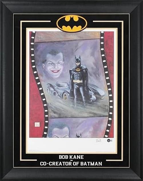 Bob Kane Batman Authentic Signed & Framed 20.5x24.5 Lithograph BAS #AD64148 - 4