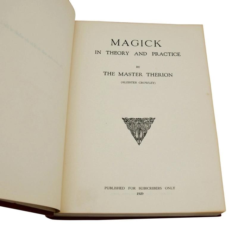 Magick In Theory and Practice ~ ALEISTER CROWLEY ~ First Edition ~ 1st ~ 1929 - 7