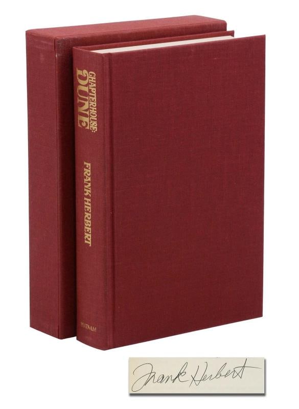 Chapterhouse: Dune ~ SIGNED by FRANK HERBERT ~ Limited First Edition ~ 1st 1985 (1 of 9)
