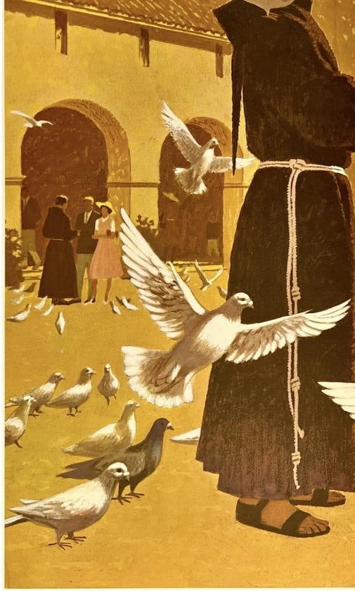 Original Vintage Poster SOUTHERN CALIFORNIA UNITED AIR LINES Airline Travel OL - 4