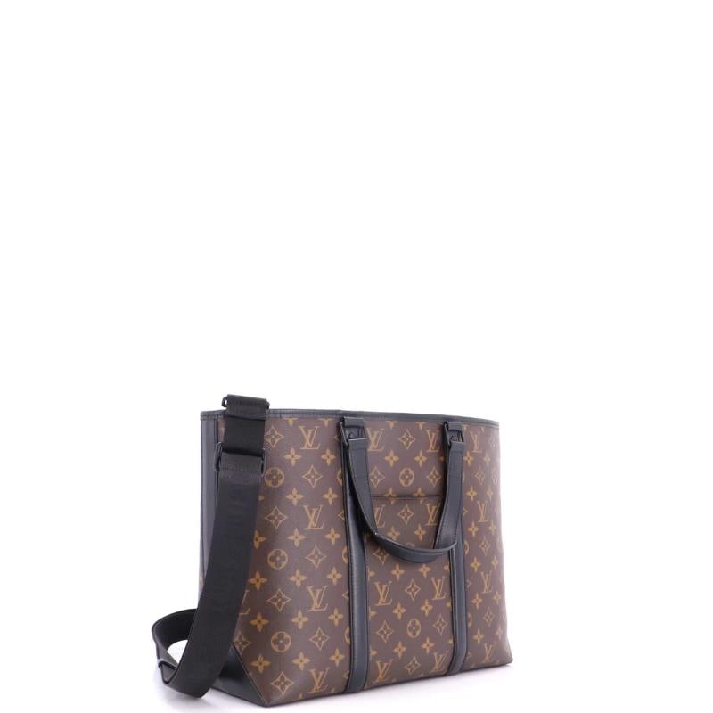 Louis Vuitton Weekend Tote Macassar Monogram Canvas PM - 3