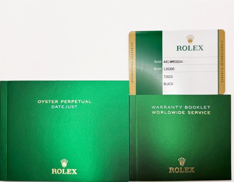 Rolex Datejust 41 126300 Black Dial Stainless Steel Partial Stickers Box Paper - 11