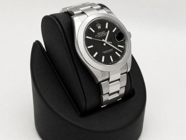 Rolex Datejust 41 126300 Black Dial Stainless Steel Partial Stickers Box Paper - 5