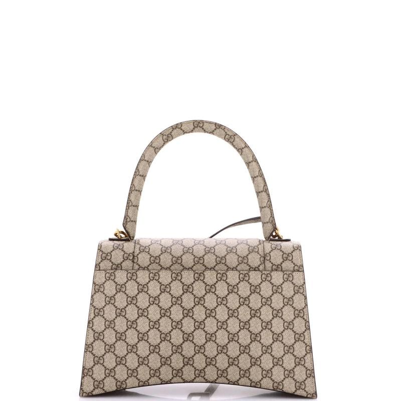 Gucci x Balenciaga The Hacker Project Hourglass Top Handle Bag GG Coated Canvas - 3