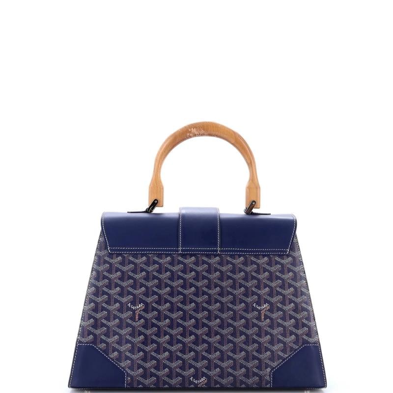 Goyard Saigon Top Handle Bag Coated Canvas with Leather MM - 3