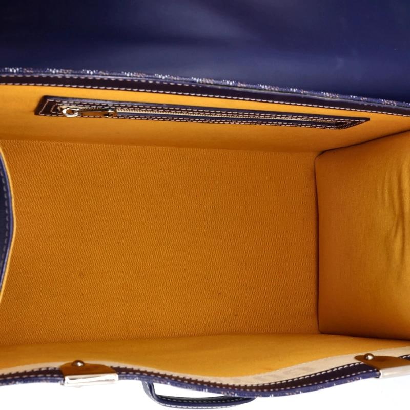 Goyard Saigon Top Handle Bag Coated Canvas with Leather MM - 5