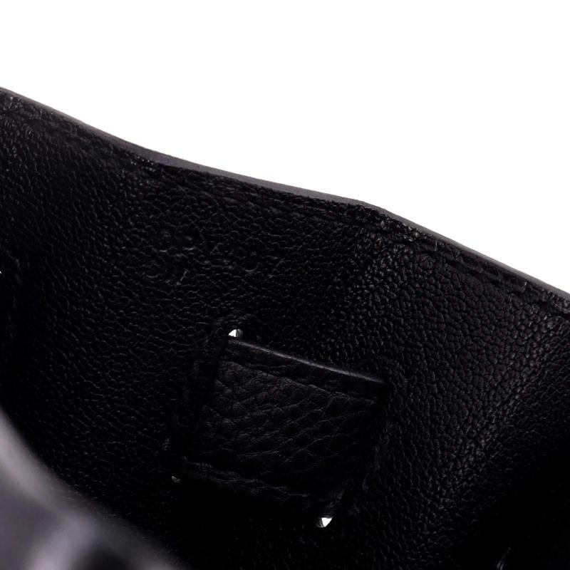 Hermes Kelly Handbag Black Togo with Palladium Hardware 32 - 8