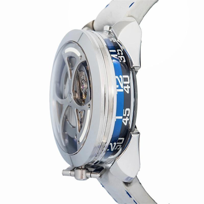 MB&F M.A.D.1S Ice Blue Edition 1 Complete Leather Skeleton Dial Men's Watch 42mm - 2