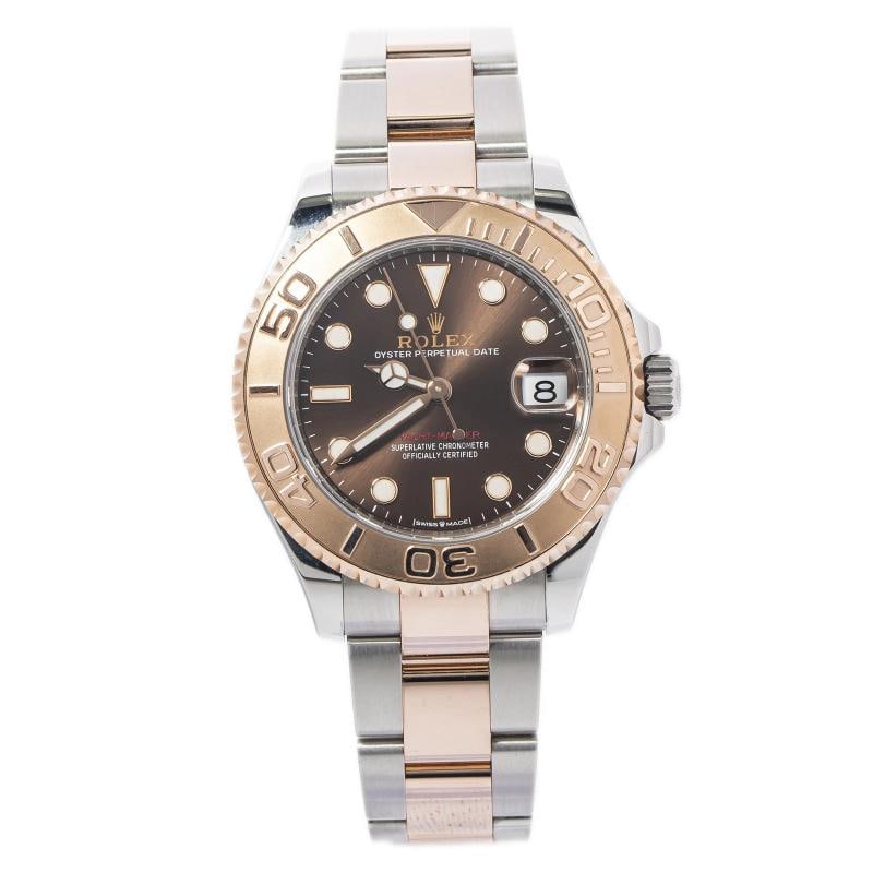 Rolex Yacht-Master 268621 Oyster RG Two Tone Auto Black Dial Unisex Watch 37mm: Case Size 37mm Wrist Fit 6.5 inches Box No Papers No Condition Ã¢â‚¬â€ Pre-owned Full Specifications Brand Rolex Model Yacht-Master Customized No Serial #