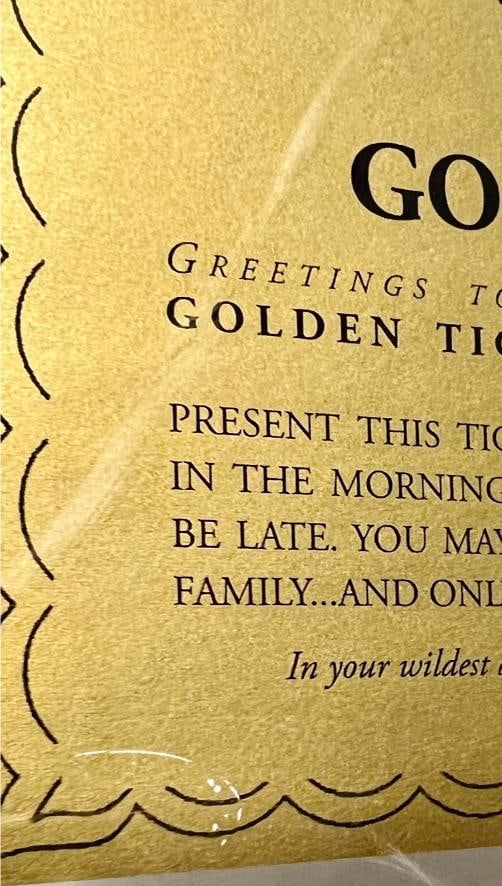 Gene Wilder Signed Willy Wonka's Golden Ticket PSA DNA Graded GEM MT 10 - 6
