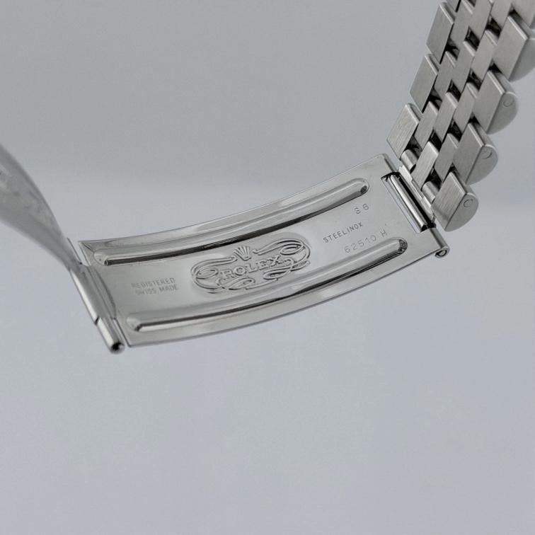 Rolex Date 15200 34mm Silver Dial Stainless Steel Jubilee - 7