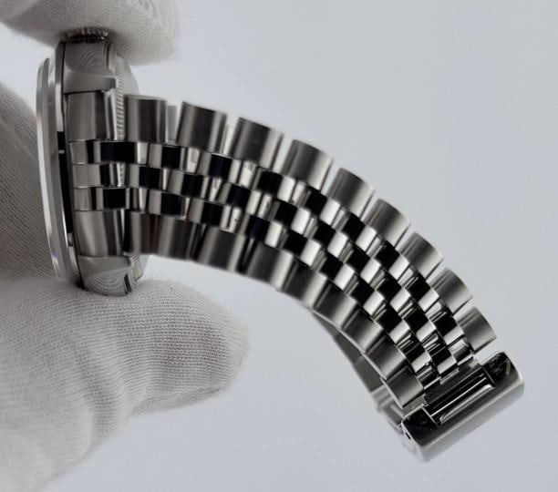 Rolex Date 15200 34mm Silver Dial Stainless Steel Jubilee - 8