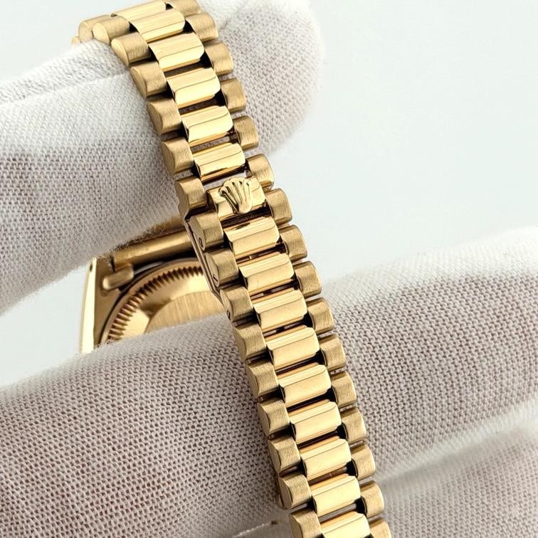 Rolex Ladies Datejust President 6917 Champagne Dial 18k Yellow Gold - 10