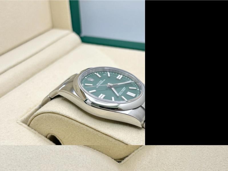 Rolex Oyster Perpetual 124300 41mm Green Dial Stainless Steel Box Papers - 5