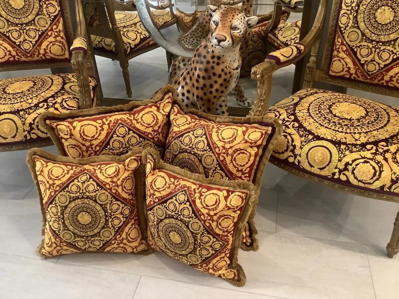 ATELIER VERSACE CUSTOM MADE SET OF 4 PILLOWS 2-SZ18Ã¢â‚¬Â18 - 6