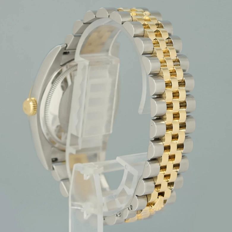 2013 PAPERS MINT Rolex 116233 DateJust Jubilee 36mm Two Tone Gold Silver Stick - 4