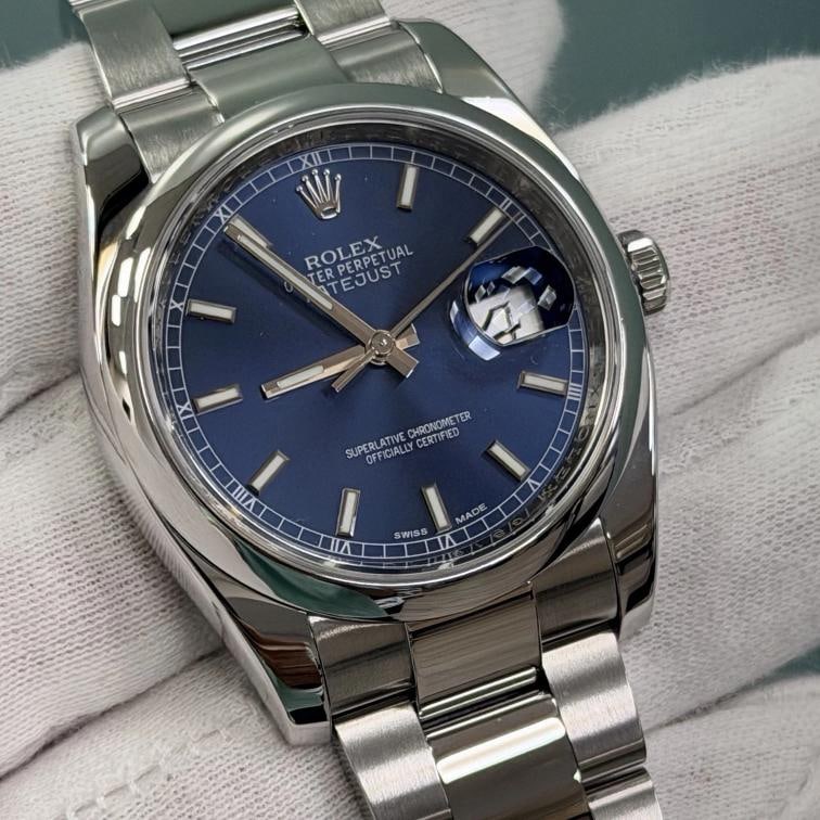 Rolex Datejust 116200 36mm Blue Dial Stainless Steel Box Paper - 3