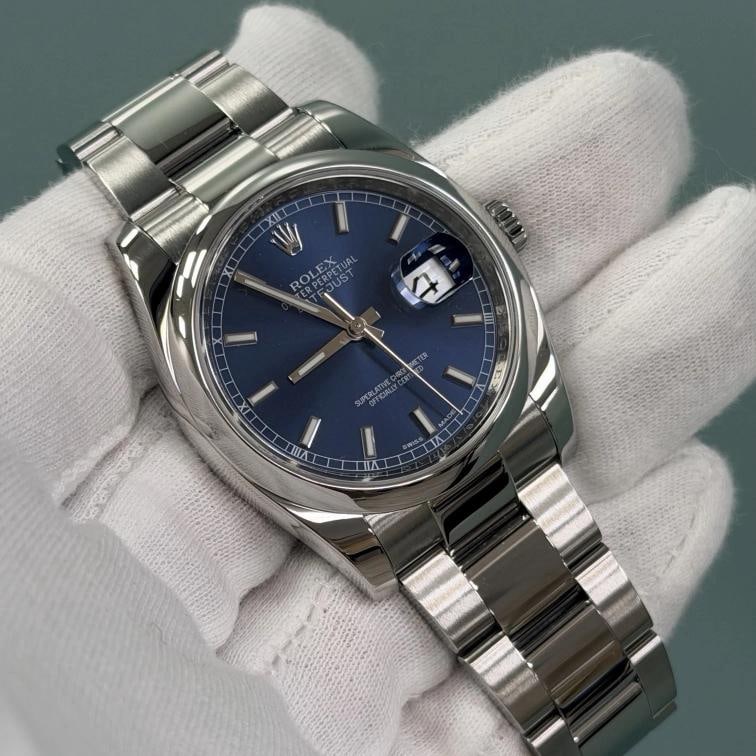 Rolex Datejust 116200 36mm Blue Dial Stainless Steel Box Paper - 5