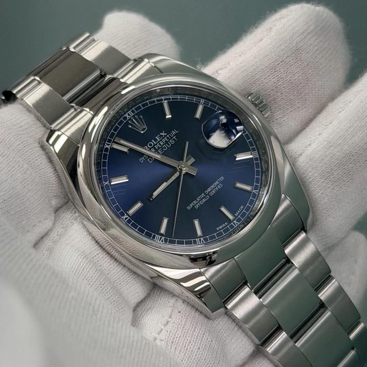 Rolex Datejust 116200 36mm Blue Dial Stainless Steel Box Paper - 6