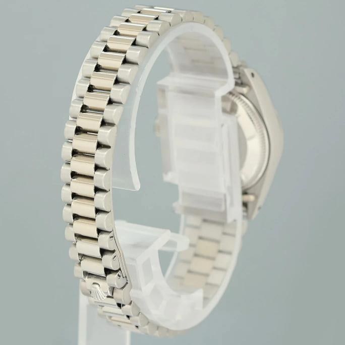 PAPERS Ladies Rolex DateJust Silver Sigma President 26mm 6917 White Gold Watch - 6