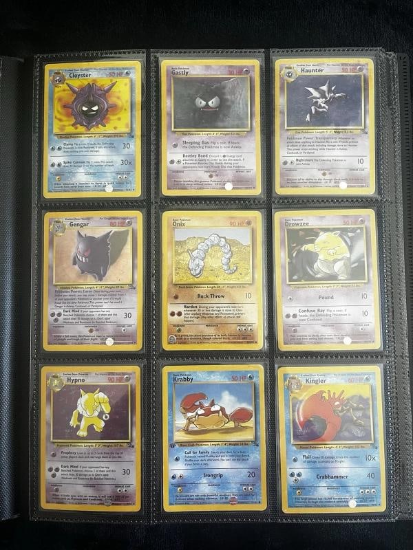 Pokemon 151 Original Complete Set 151/150 BASE JUNLGE FOSSIL Binder Collection - 10