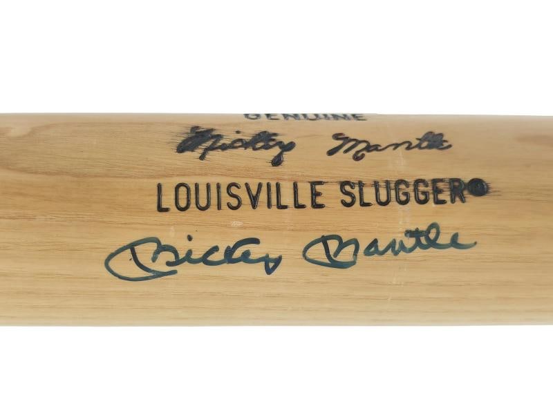 Mickey Mantle Signed Blonde L Slugger Game Model Baseball Bat Yankees JSA - 2