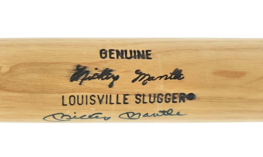 Mickey Mantle Signed Blonde L Slugger Game Model Baseball Bat Yankees JSA - 3