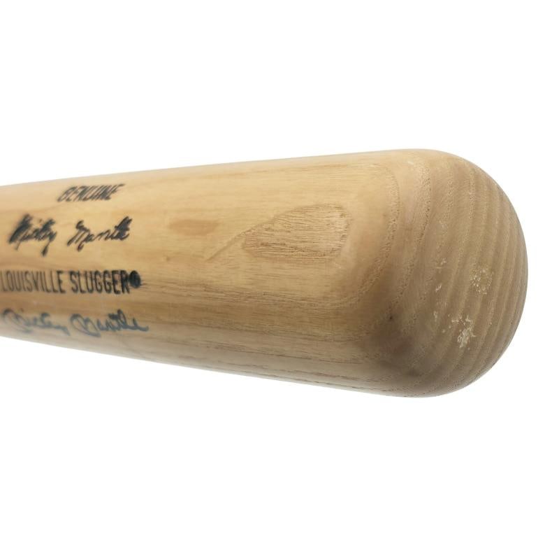 Mickey Mantle Signed Blonde L Slugger Game Model Baseball Bat Yankees JSA - 6