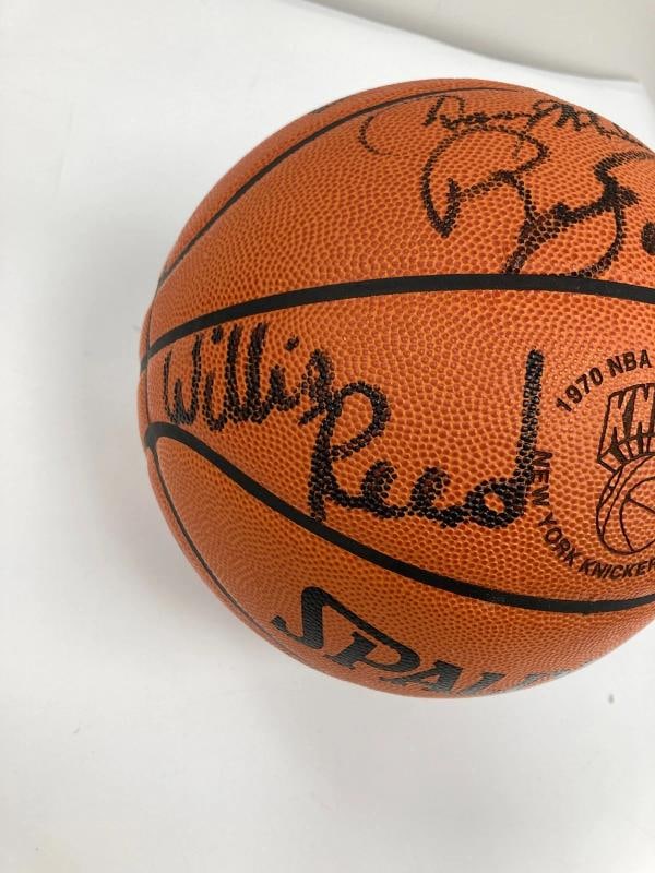 1969 - 1970 New York Knicks NBA Champs Team Signed Basketball JSA COA - 4
