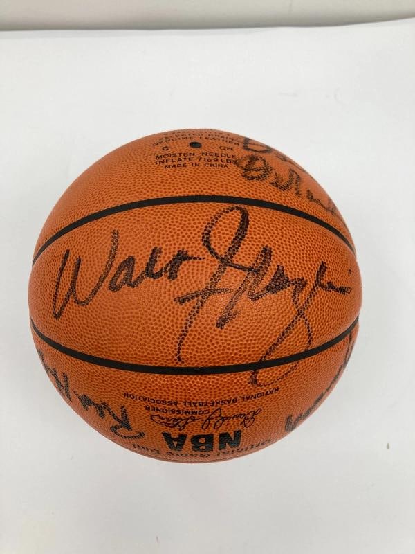1969 - 1970 New York Knicks NBA Champs Team Signed Basketball JSA COA - 9