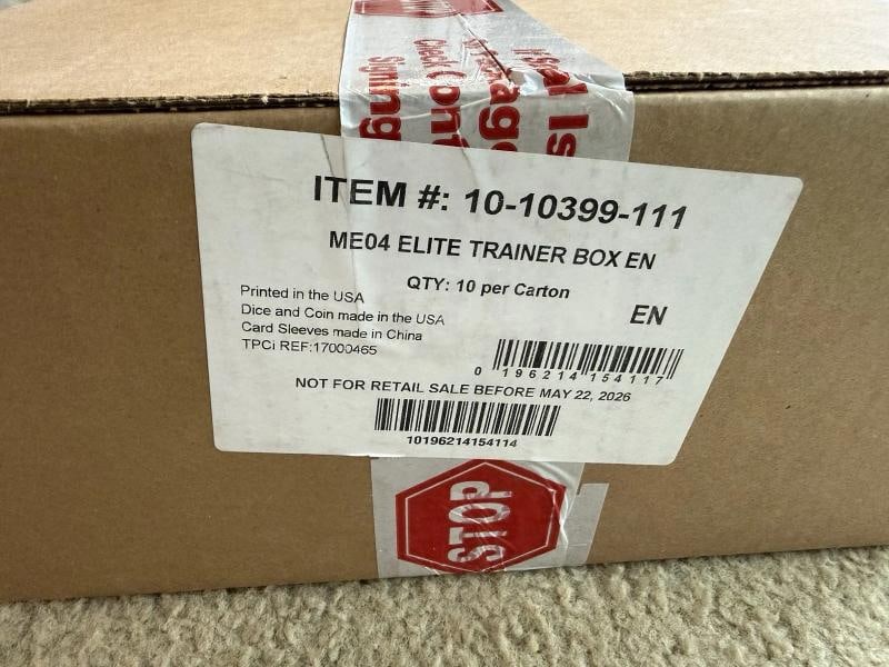Pokemon TCG Chaos Rising ME04 Elite Trainer Box Case 10 ETBs Sealed: Condition: New/Factory Sealed: A brand-new, unused, unopened, undamaged item (including handmade items). ,Card Size: Standard,Autographed: No,Game: PokÃƒÂ©mon TCG,Set: Chaos Rising