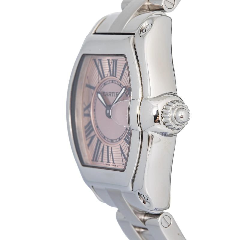 Cartier Roadster W62016V3 Stainless Steel PINK Dial Quartz Ladies Watch 30mm - 3