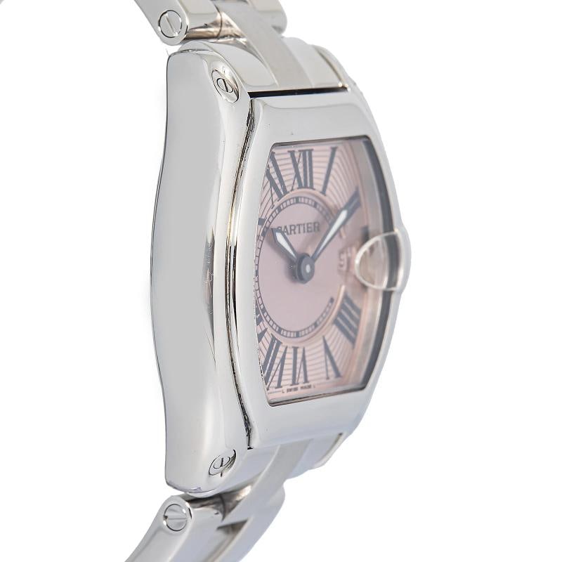 Cartier Roadster W62016V3 Stainless Steel PINK Dial Quartz Ladies Watch 30mm - 4