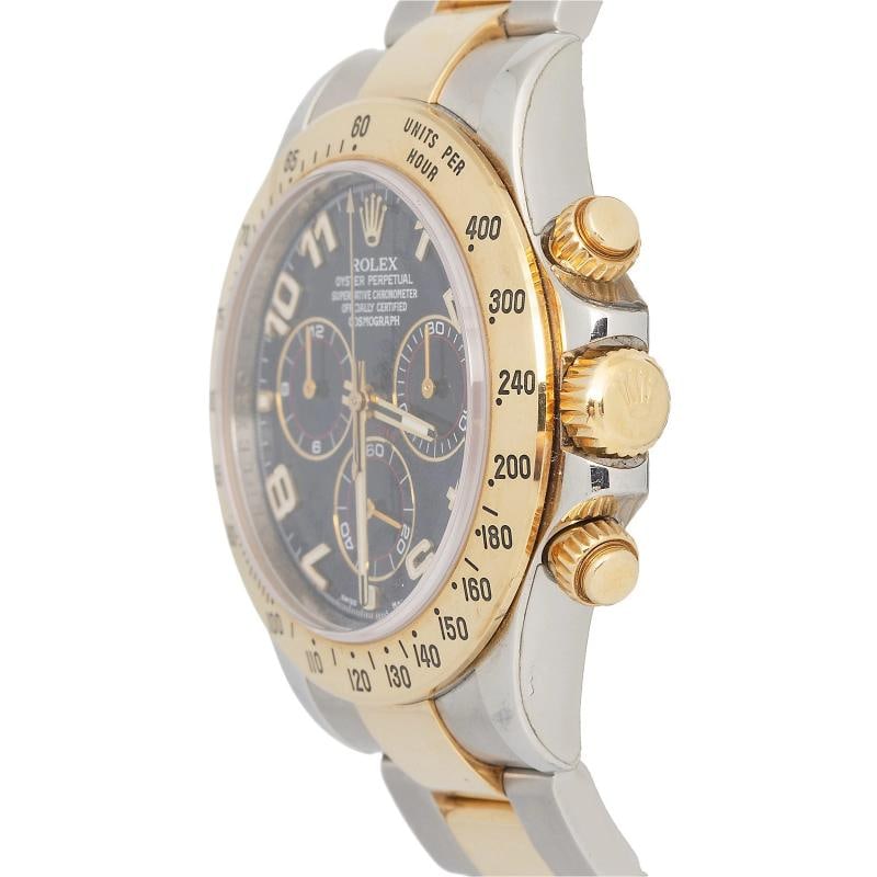 Rolex Daytona 116523 Oyster Two Tone YG Scrambled Blue Racing Dial Auto Men 40mm - 3