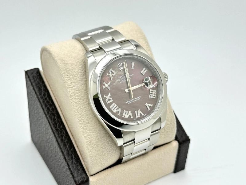 Rolex Datejust 41 126300 Tahitian MOP Roman Diamond Dial Stainless Steel - 3