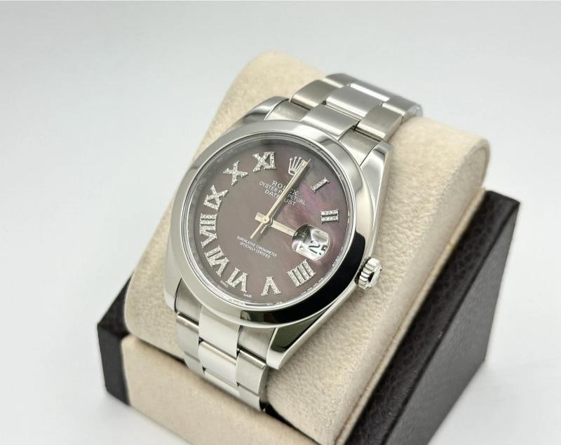 Rolex Datejust 41 126300 Tahitian MOP Roman Diamond Dial Stainless Steel - 4