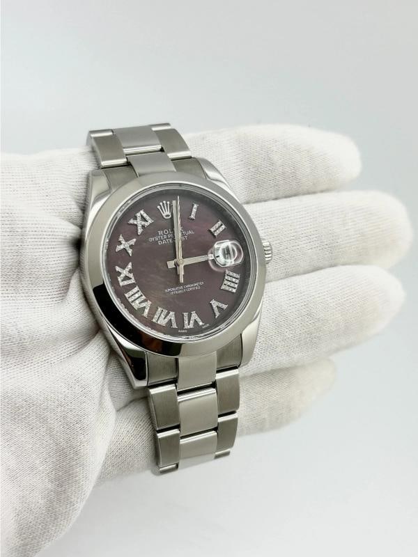 Rolex Datejust 41 126300 Tahitian MOP Roman Diamond Dial Stainless Steel - 7