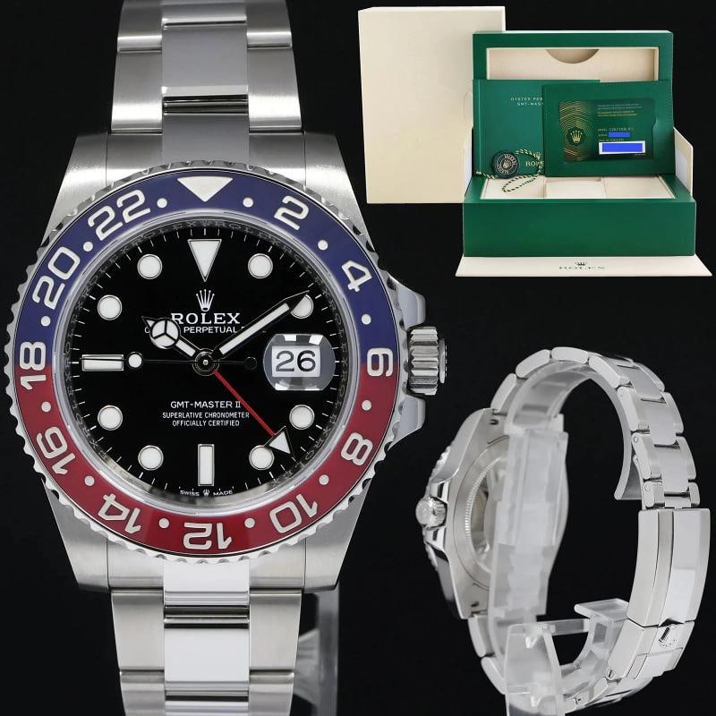 2022 NEW PAPERS Rolex 126710BLRO GMT Master II PEPSI Blue Ceramic Oyster Watch: Condition: Pre-owned - Excellent,Brand: Rolex,Department: Unisex Adults,Type: Wristwatch,Model: GMT-Master,Reference Number: 126710BLRO,With Original Box/Packaging: Yes,With Papers:
