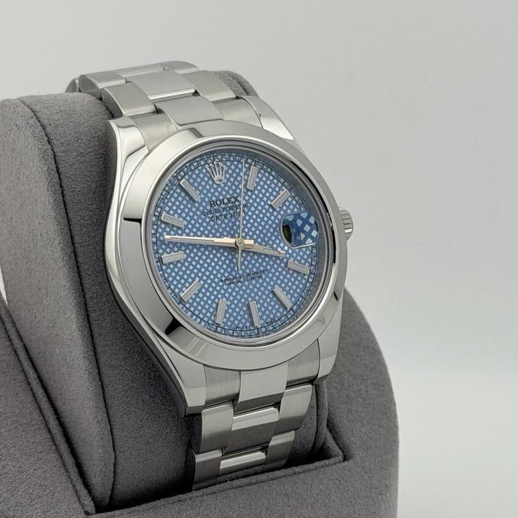 Rolex Datejust II 116300 41mm Blue Motif Dial Stainless Steel - 5