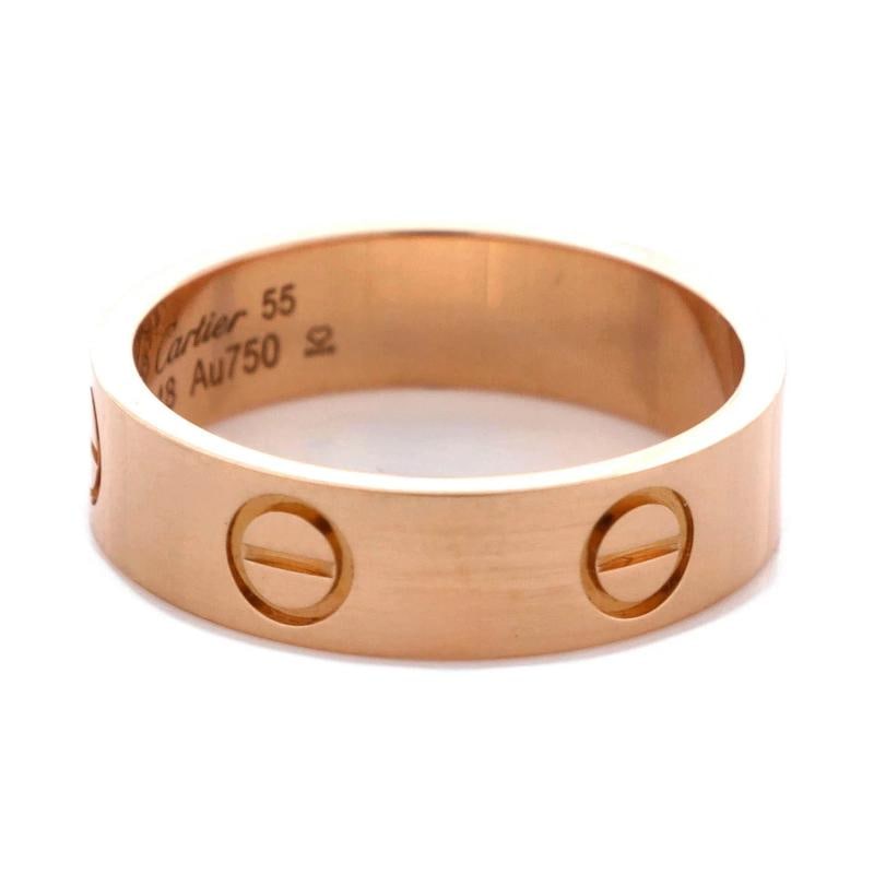 Cartier Love Band Ring 18K Rose Gold - 3