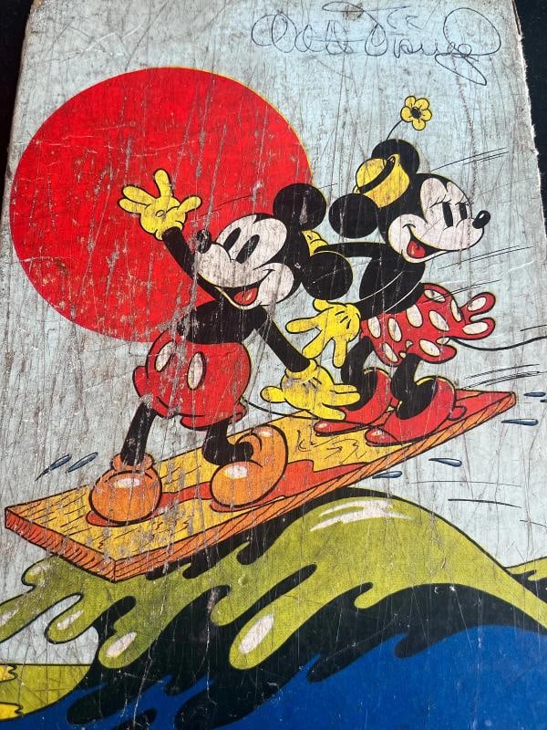 Walt Disney signed Vintage Mickey & Minnie Mouse Book Cover JSA LOA Auto - 7