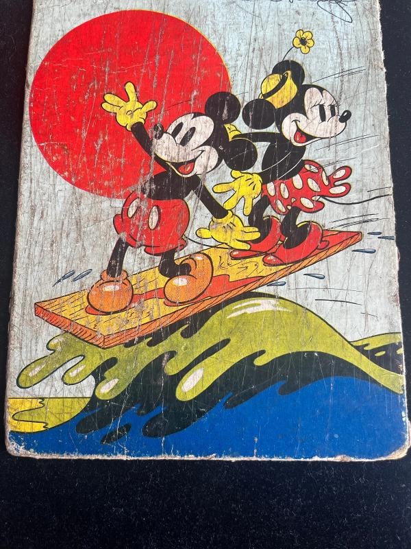 Walt Disney signed Vintage Mickey & Minnie Mouse Book Cover JSA LOA Auto - 8