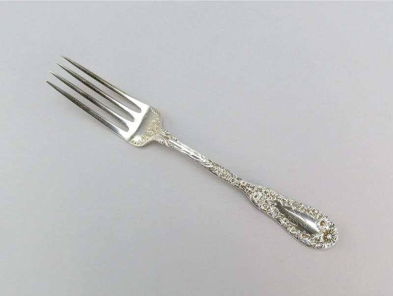 12 Fabulous Dominick Haff No10 pattern Sterling Silver Dinner Forks 7 3/4 Inches - 2