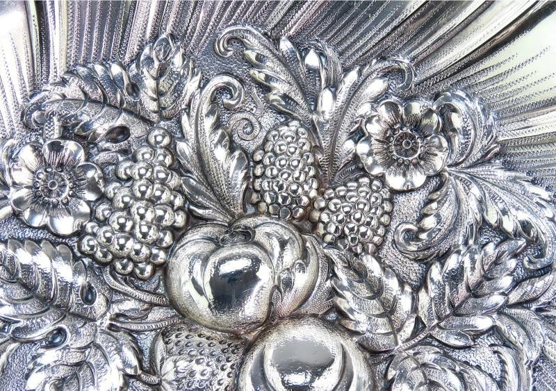 Lovely Kirk Sterling Silver Hand Chased Fruit Flowers Repousse 9.5" Bowl 233 - 3
