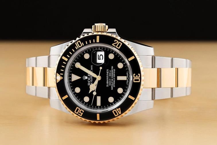 2014 CARD ROLEX SUBMARINER DATE 116613LN 40MM 18K GOLD STEEL CERAMIC BLACK WATCH - 3