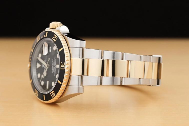 2014 CARD ROLEX SUBMARINER DATE 116613LN 40MM 18K GOLD STEEL CERAMIC BLACK WATCH - 4
