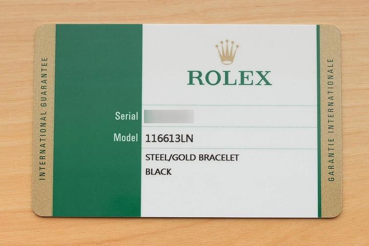 2014 CARD ROLEX SUBMARINER DATE 116613LN 40MM 18K GOLD STEEL CERAMIC BLACK WATCH - 7