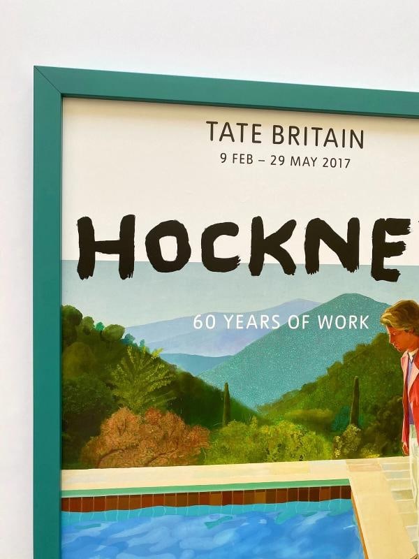 DAVID HOCKNEY RARE LITHOGRAPH PRINT TATE MUSEUM FRAMED POP ART EXHBTN POSTER - 4